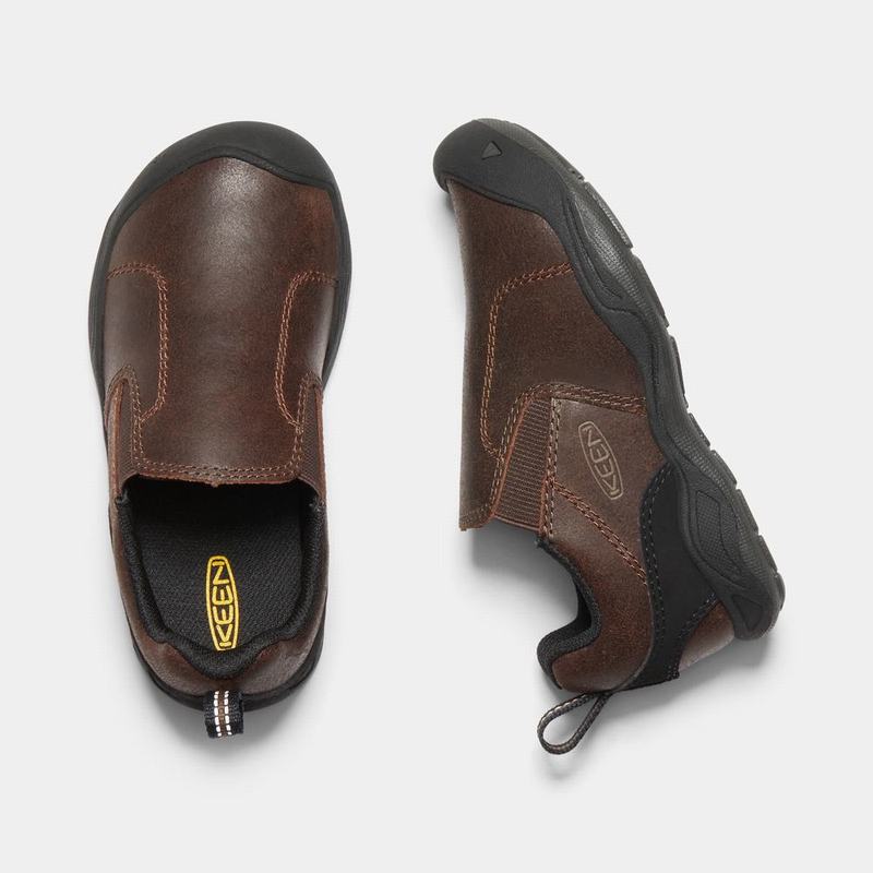 Keen Jasper Slip On Shoes Canada - Keen Kids Shoes Dark Brown (ZLGH74509)